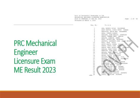 prc mechanical engineering result